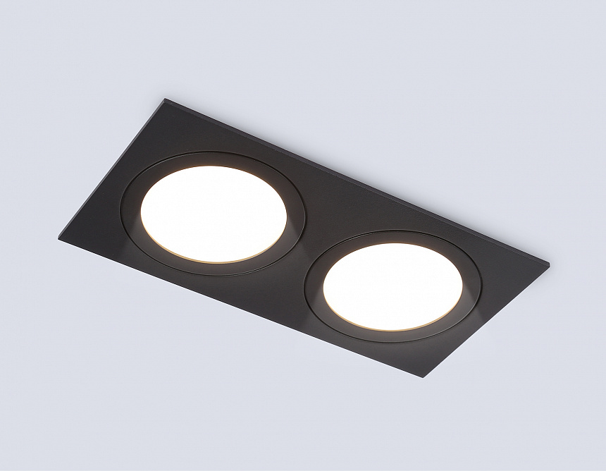 TN6615/2 BK черный IP44 GX53/2 max 15W 215*110*24