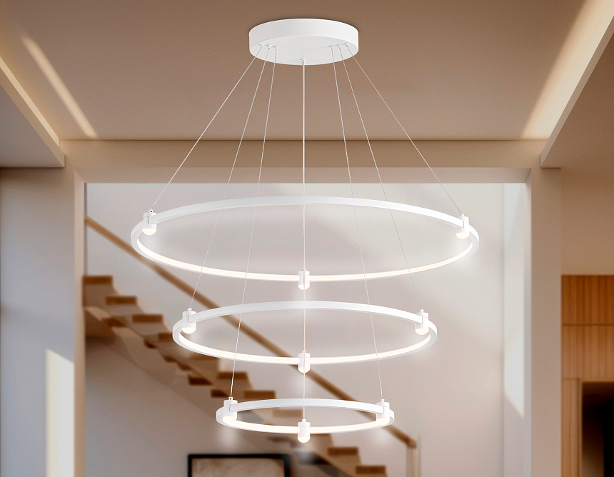 FL5511/3+9 WH белый 90W 3000K/4200K/6400K D800/600/400*1300 (без ПДУ)