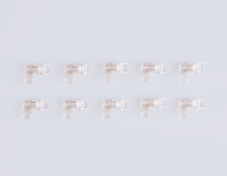GS6841 Соединитель угловой COB 12/24V для лент 5mm (2 конт.) (10шт)