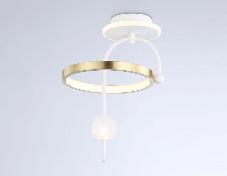 FL66422 WH/GD белый/золото 3000K/4200K/6400K 15W 240*220*347.7 (Без ПДУ)