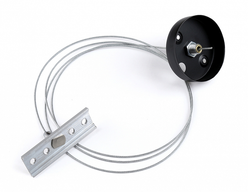 GL3627 хром подвес для магнитного накладного шинопровода 1.5м