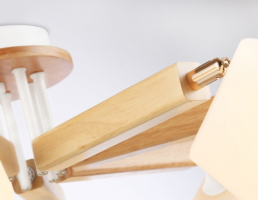 TR9522/8 WH/GD/FR белый/золото/белый матовый E27*8 max 40W D790*260