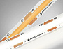 GS2602 COB 320Led/ 10W m/ 12V IP20 4500K/ 5000*8*1.54mm (2 конт.)