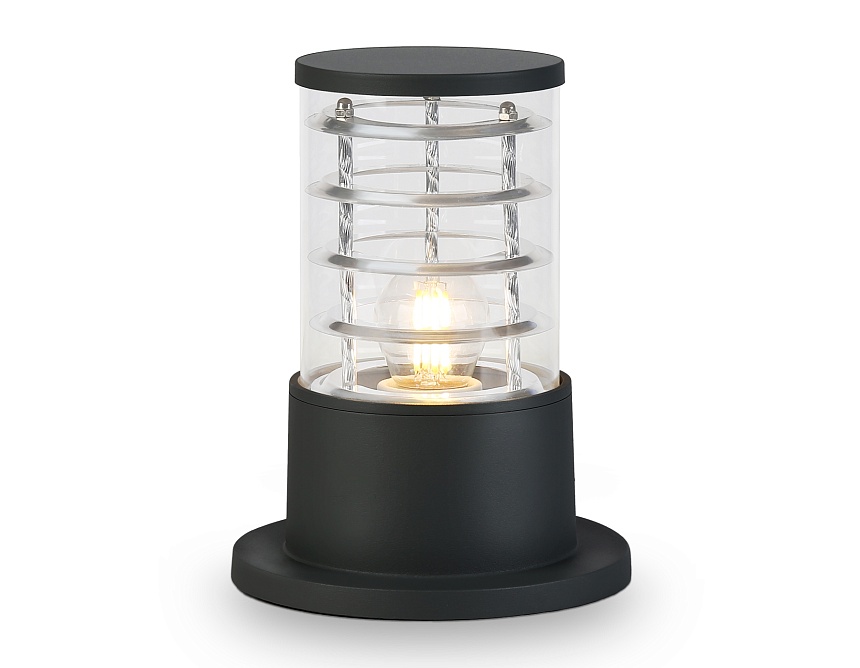 ST2532 BK/CL черный/прозрачный IP54 E27 max 11W D108*200 ST2532 BK/CL черный/прозрачный IP54 E27 max 11W D108*200