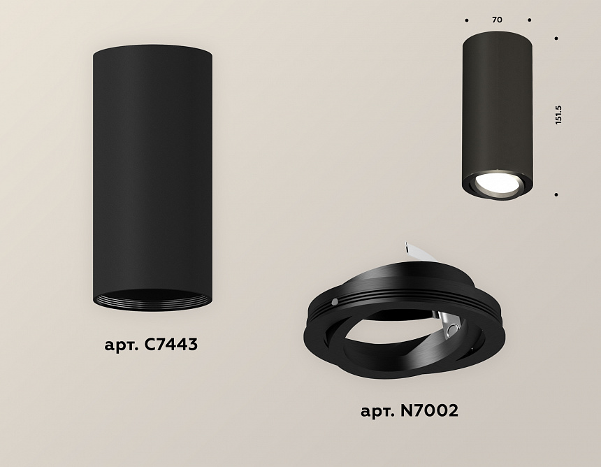 XS7443002 SBK/PBK черный песок/черный полированный MR16 GU5.3 (C7443, N7002) XS7443002 SBK/PBK черный песок/черный полированный MR16 GU5.3 (C7443, N7002)
