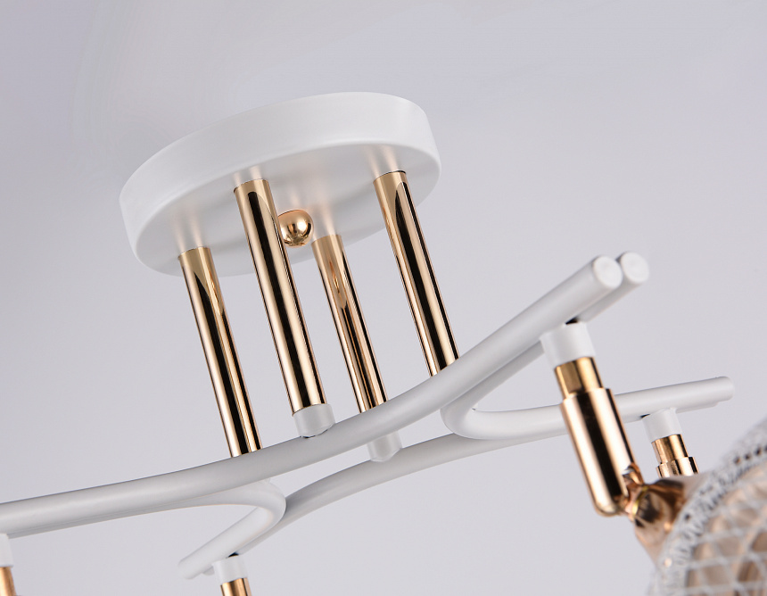 TR80175/4 WH/FGD белый/золото E27/4 max 40W D640*260