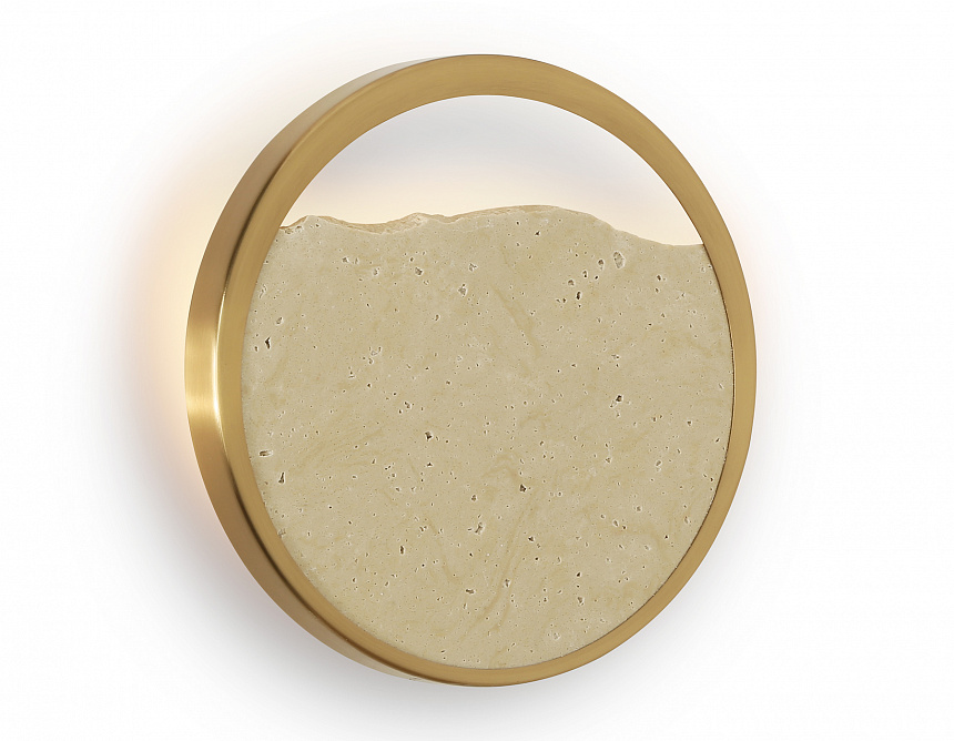 LH53606 BS/BG латунь/бежевый 9W 3000K D250*55