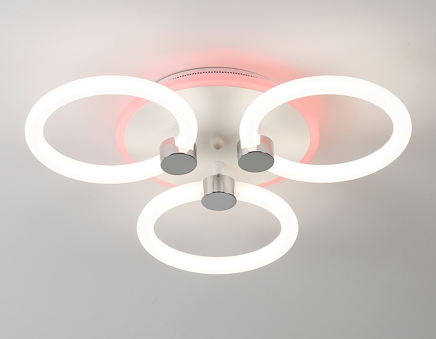 FA3838/3 WH белый 42W 3000K-6400K+RGB D458*80 (ПДУ РАДИО 2.4G)