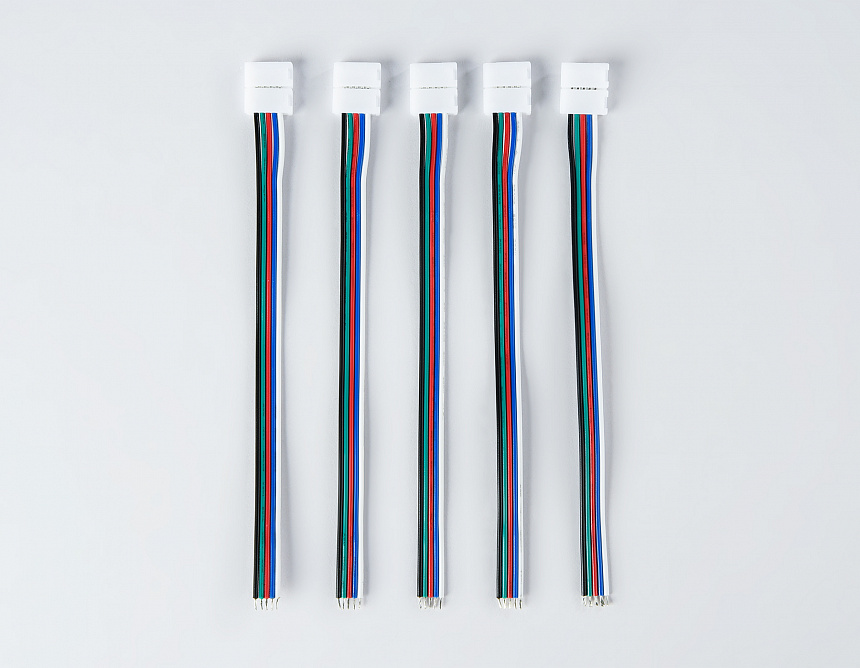 GS7301 Соединитель гибкий односторонний 5050 12/24V (5 конт.) (5шт)