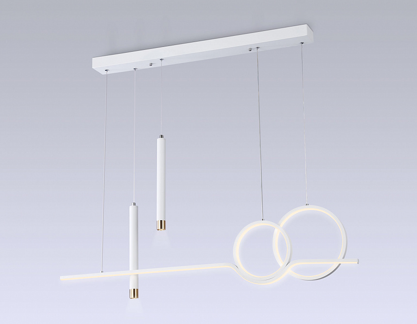 FL5393/5 WH белый 3000K/4200K/6400K+4200K 62W 1000*75*1200 (ПДУ ИК)