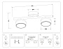 TN71024/2 BK черный GX53/2 max 12W 320*80*140