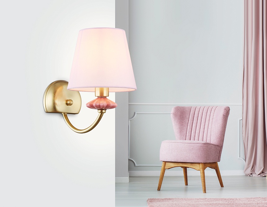 LH75027 GD/PI золото/розовый E14 max 40W 240*150*240