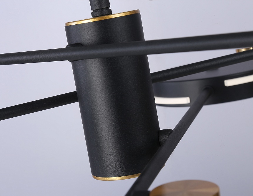 FL51639/6 BK/GD черный/золото 3000K/4200K/6400K 50W D800*780 (Без ПДУ)