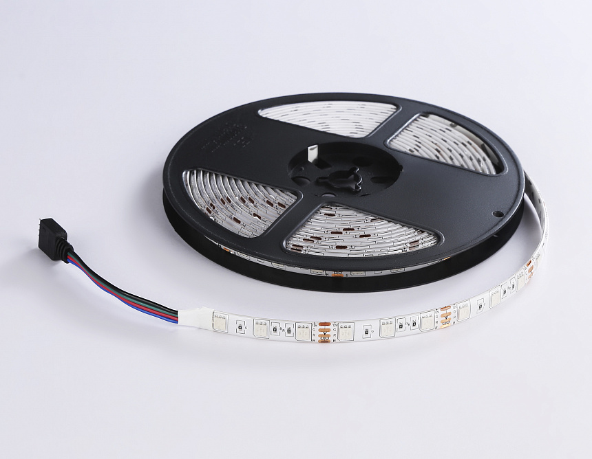 GS2502 5050 60Led/ 14.4W m/ 12V IP65 RGB/ 5000*10*2.87mm (4 конт.) комплект GS2502 5050 60Led/ 14.4W m/ 12V IP65 RGB/ 5000*10*2.87mm (4 конт.) комплект