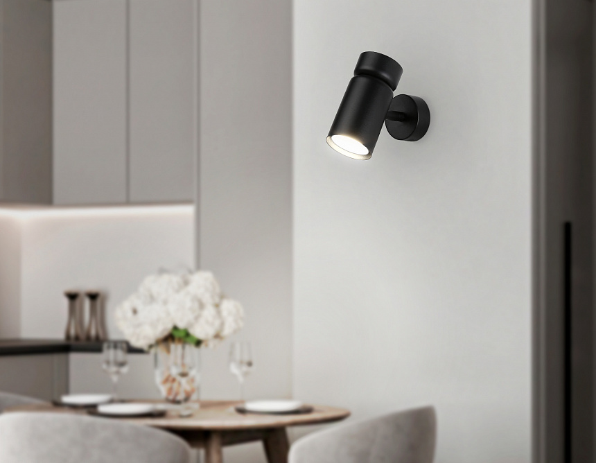 TA13173 BK черный GU10 max 12W D60*L120*H150