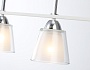 TR303242/4 WH/CH/CL/FR белый/хром/прозрачный/белый матовый E27*4 max 60W 870*120*780