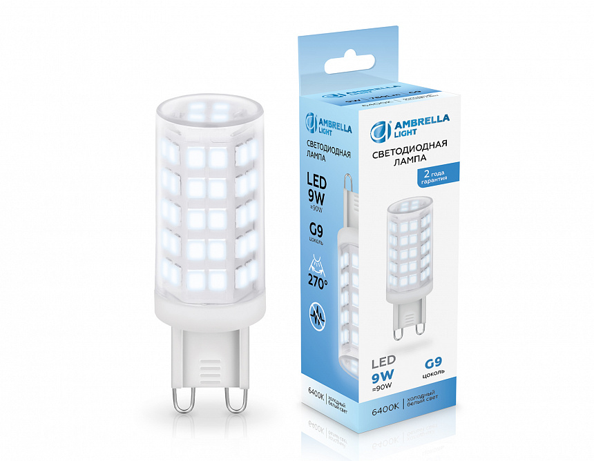 100906 LED G9 9W 6400K 220-240V 100906 LED G9 9W 6400K 220-240V