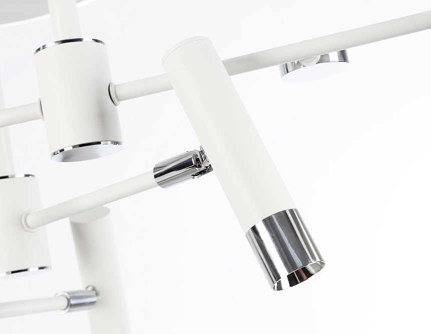 FL51646/3+3 WH/CH белый/хром 76W 3000K-6400K D700*300 (ПДУ ИК)