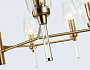 LH55202/8 BS/CL латунь/прозрачный E14*8 max 40W D800*520