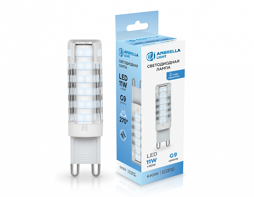101106 LED G9 11W 6400K 220-240V 101106 LED G9 11W 6400K 220-240V
