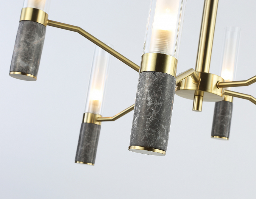 LH53353/6 GD/CL/WH золото/прозрачный/белый G9*6 max 40W D600*890