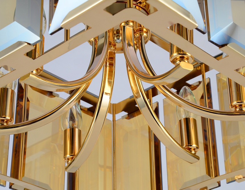 TR5149 GD/TI золото/янтарь E14/6 max 40W 500*500*1000