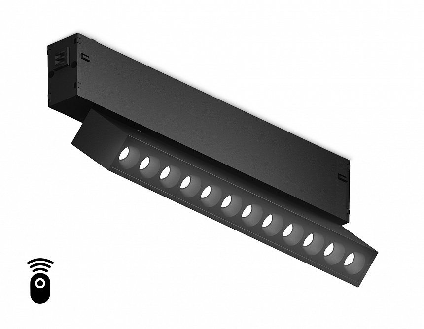 GL1342 BK черный IP20 12W 3000K-6400K 220V 24° 232*25*112 (Без ПДУ)