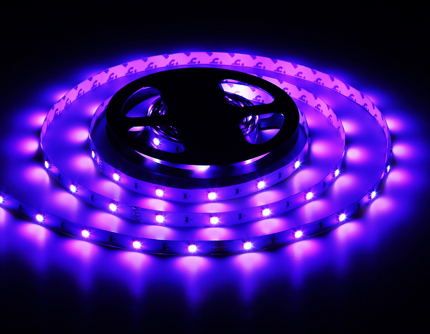 GS4301 5050 30Led/ 7.2W m/ 24V IP20 RGB/ 5000*10*1.87mm (4 конт.) GS4301 5050 30Led/ 7.2W m/ 24V IP20 RGB/ 5000*10*1.87mm (4 конт.)