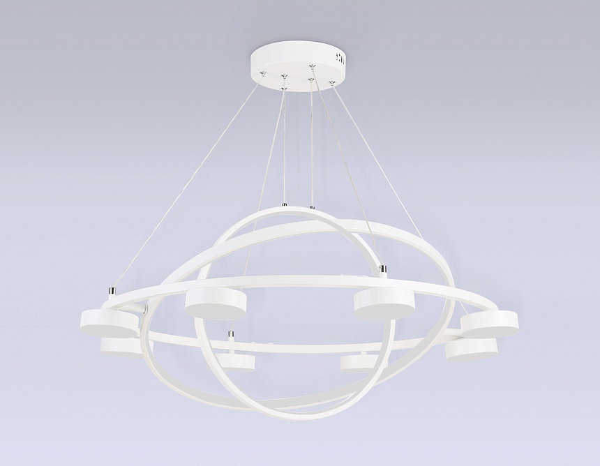 FL51777/3+8 WH белый 3000K/4200K/6400K 112W D800/580/400*1200 (ПДУ ИК)