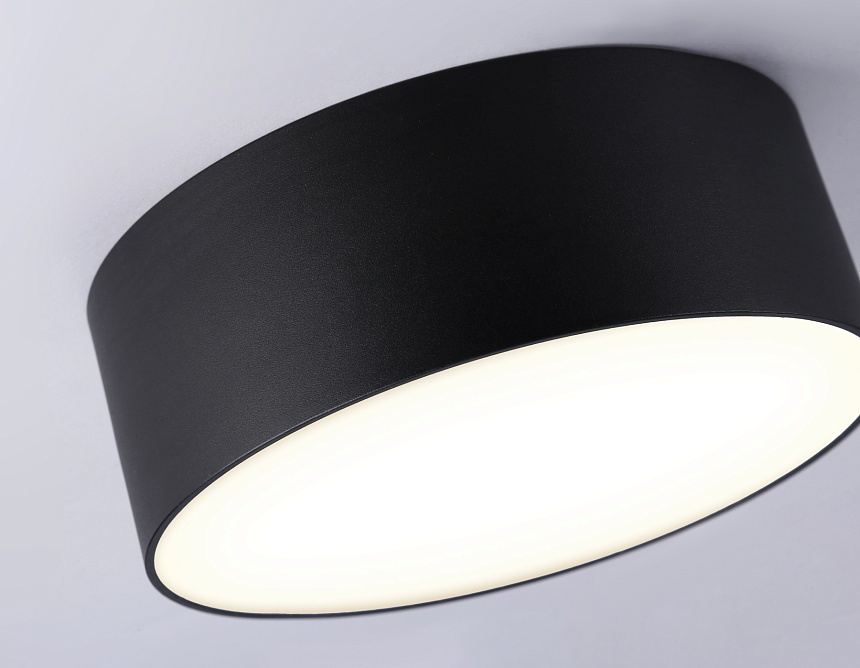 FV5513 BK черный LED 15W 3000K D120*58 (Без ПДУ)