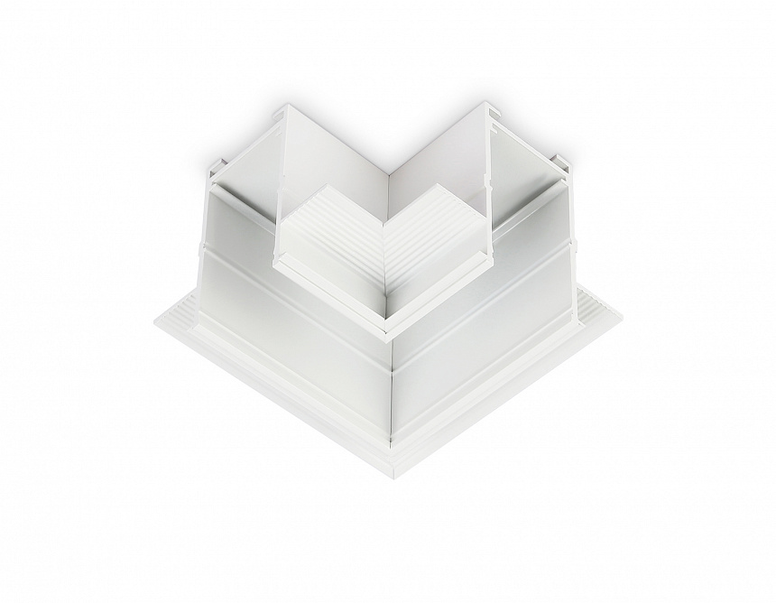 GL1039 WH белый коннектор угловой для встраиваемого магнитного шинопровода Magnetic 220V 80*80*47