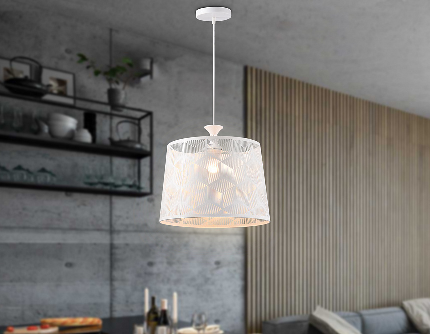 TR8437 WH белый E27 max 40W D350*800