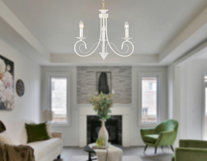 TR9605/3 WH белый E14/3 max 40W D560*650