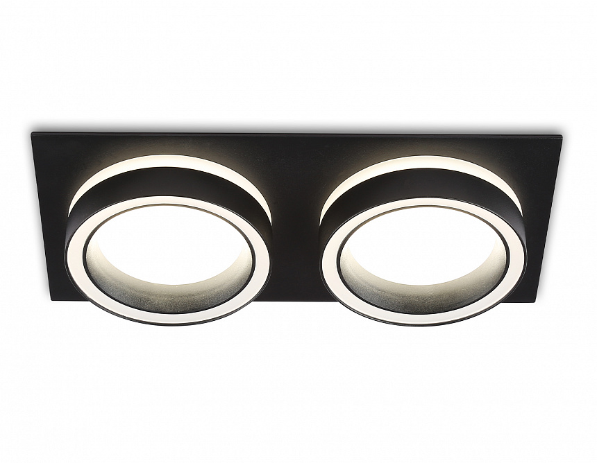 TN52424/2 BK/FR черный/белый матовый GX53 max 12W 210*105*45