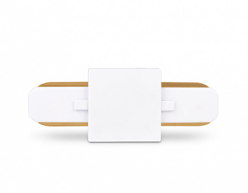 GL7065 WH белый коннектор прямой однофазный для соединения трековых шинопроводов