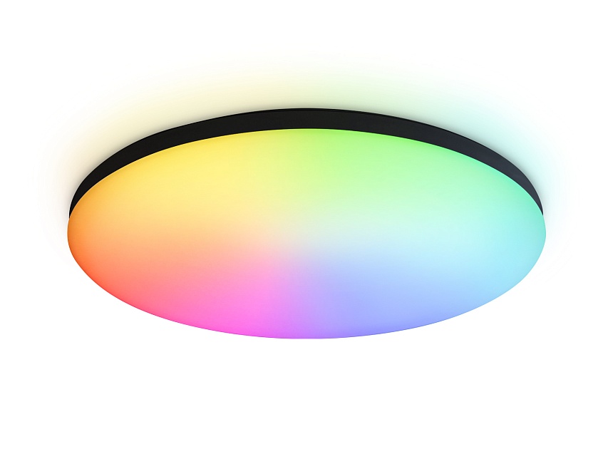 FZ2004 BK черный IP54 20W 3000K-6500K+RGB Wi-Fi Алиса/Tuya/Smart Home/Alexa D300*55 (ПДУ ИК)