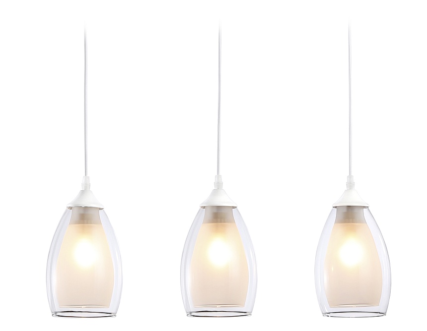 TR3536/3 WH/CL/FR белый/прозрачный/белый матовый E27*3 max 40W 640*120*820