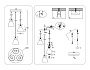 TR8467/3 WH/FGD белый/золото E27/3 max 60W D340*1000