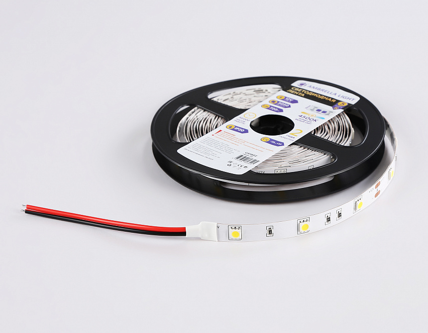 GS1802 5050 30Led/ 7.2W m/ 12V IP20 4500K/ 5000*10*1.87mm (2 конт.) GS1802 5050 30Led/ 7.2W m/ 12V IP20 4500K/ 5000*10*1.87mm (2 конт.)