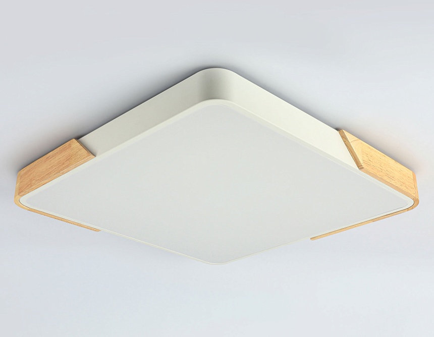 FZ1313 WH/LW белый/светлое дерево 45W 5000K 500*500*50 (без ПДУ)