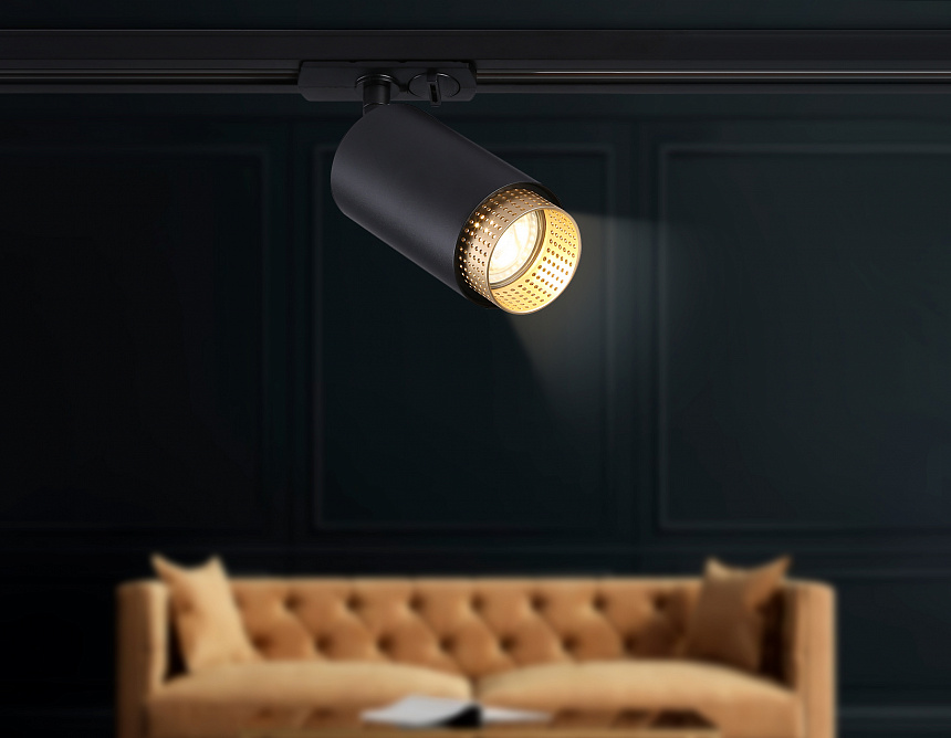GL5162 BK/GD черный/золото GU10 max 12W D60*190