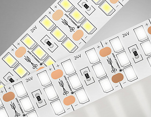 GS3902 2835 324Led/ 26W m/ 24V IP20 4500K/ 5000*18*1.2mm (2 конт.)
