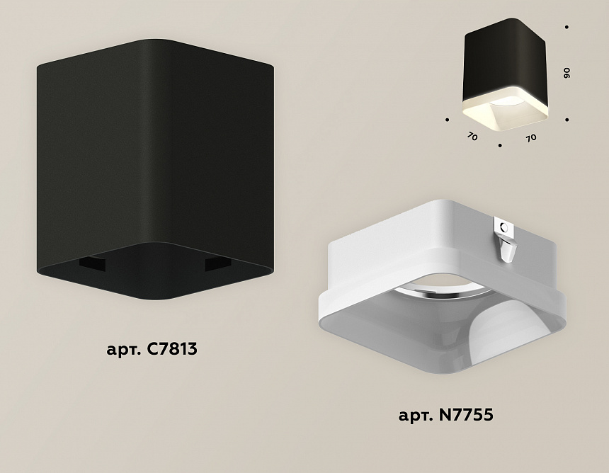 XS7813021 SBK/FR черный песок/белый матовый MR16 GU5.3 (C7813, N7755) XS7813021 SBK/FR черный песок/белый матовый MR16 GU5.3 (C7813, N7755)