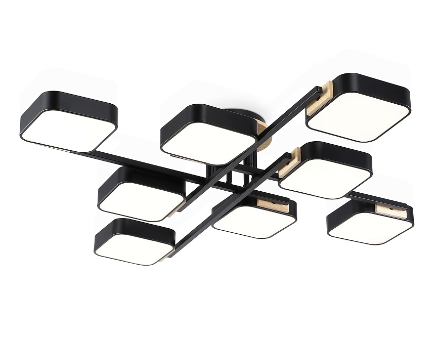 FL4890/8 BK/WD черный/дерево 144W 3000-6000K 960*960*160 (без ПДУ)