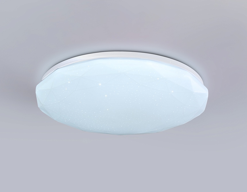 FZ417 WH белый IP20 46W 3000K-6500K+RGB D380*60 (ПДУ ИК)