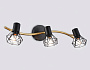 TR8657/3 BK/GD черный/золото E14/3 max 60W 550*100*185
