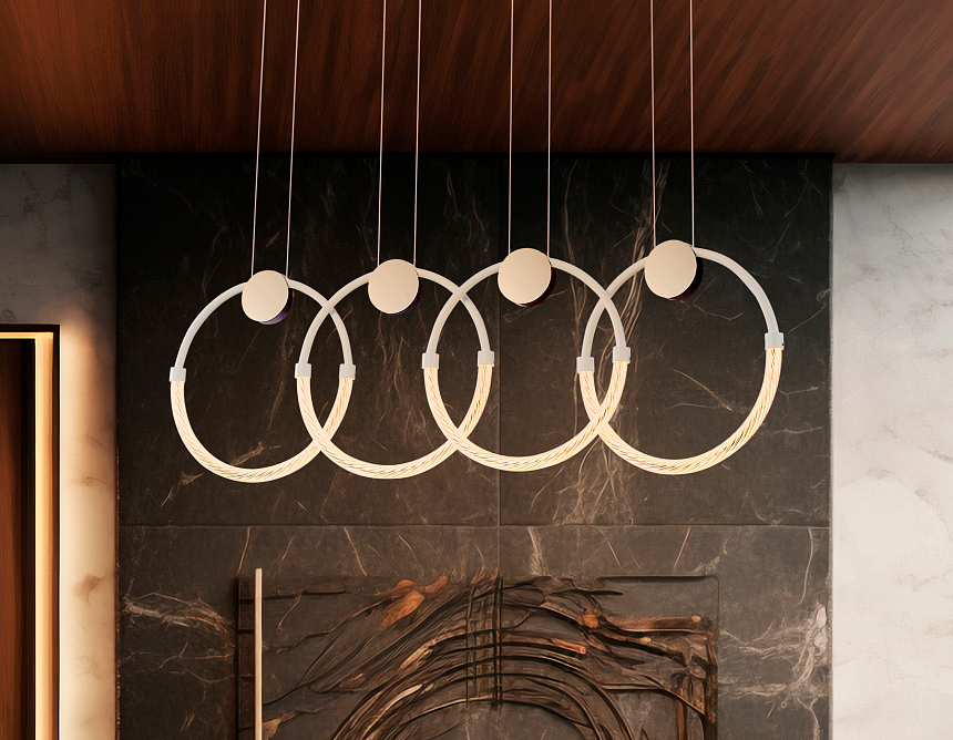 FL10598/4 WH/CH белый/хром 4200K 45W 940*20*1200 (Без ПДУ)