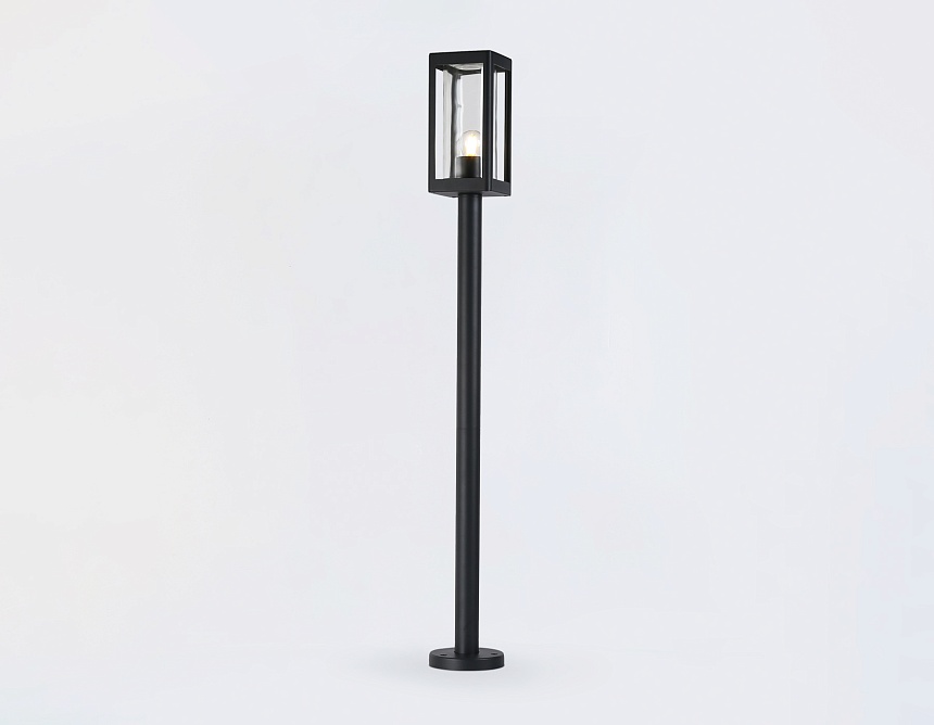 ST2425 BK/CL черный/прозрачный IP54 E27 max 40W 110*110*1000 ST2425 BK/CL черный/прозрачный IP54 E27 max 40W 110*110*1000