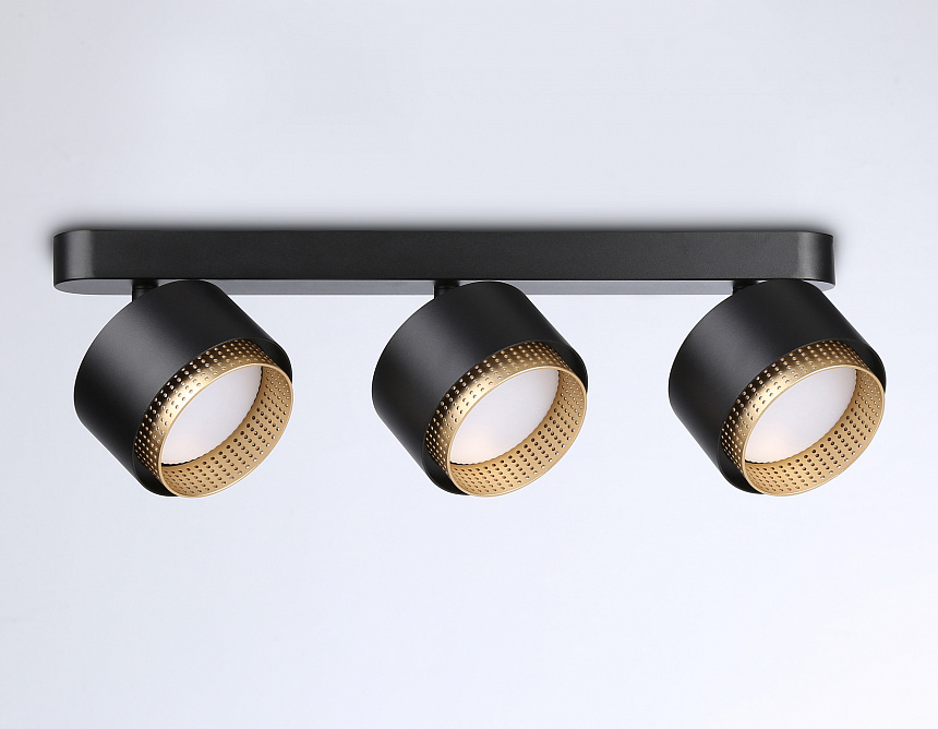 TN71295/3 BK/GD черный/золото GX53/3 max 12W 400*95*137