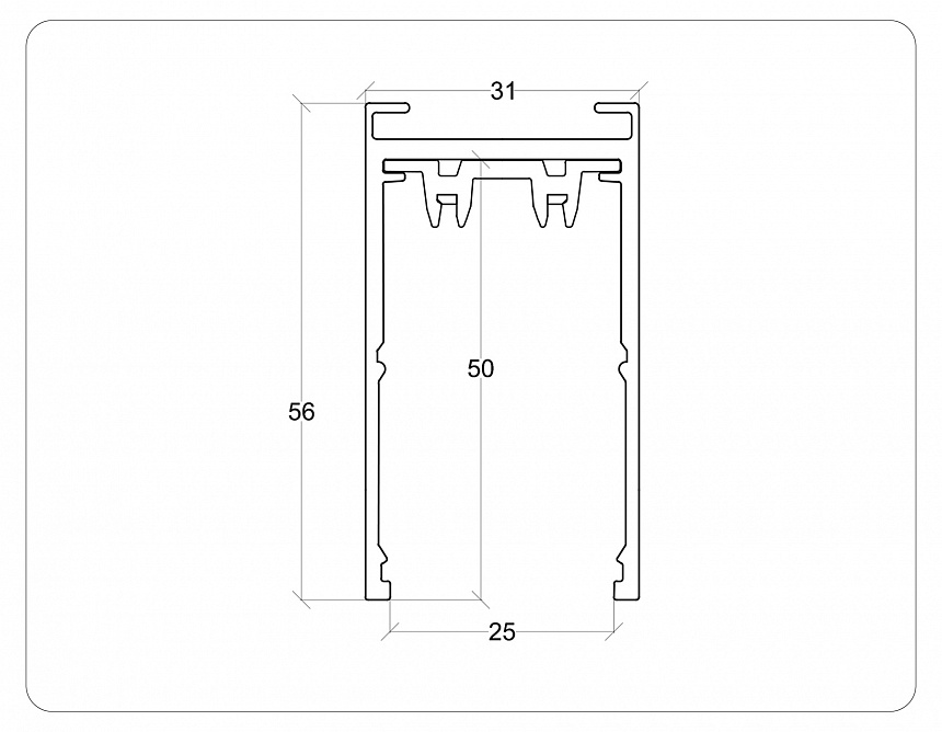GL1005 WH белый IP20 220V 3000*30.6*56